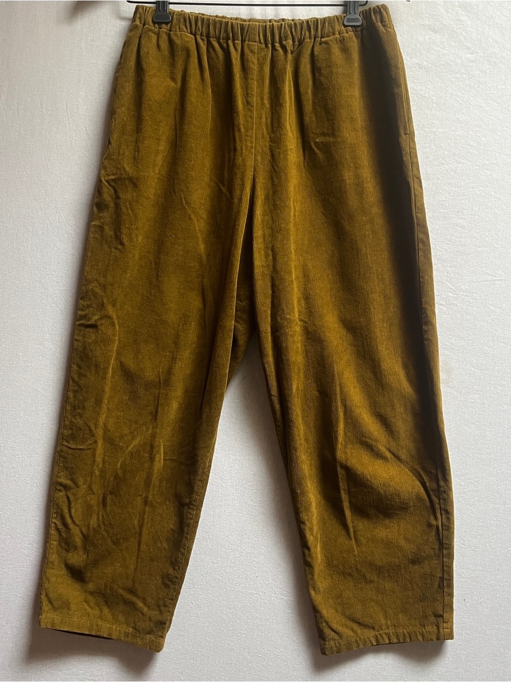 Apuntob 100% Cotton Mustard Yellow Corduroy Trousers Made in Italy Size S